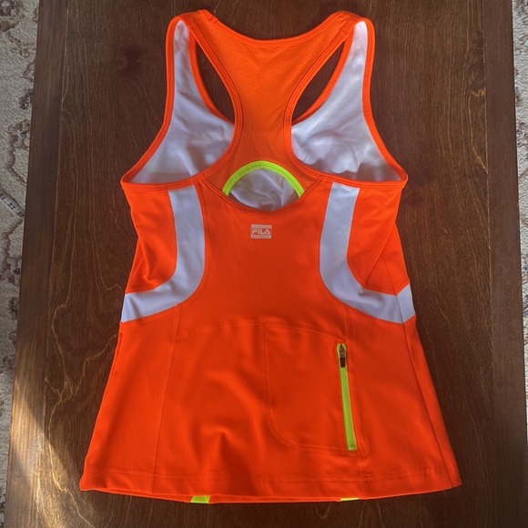 FILA Performance Running Tank w zip pocket sz S - Picture 5 of 10